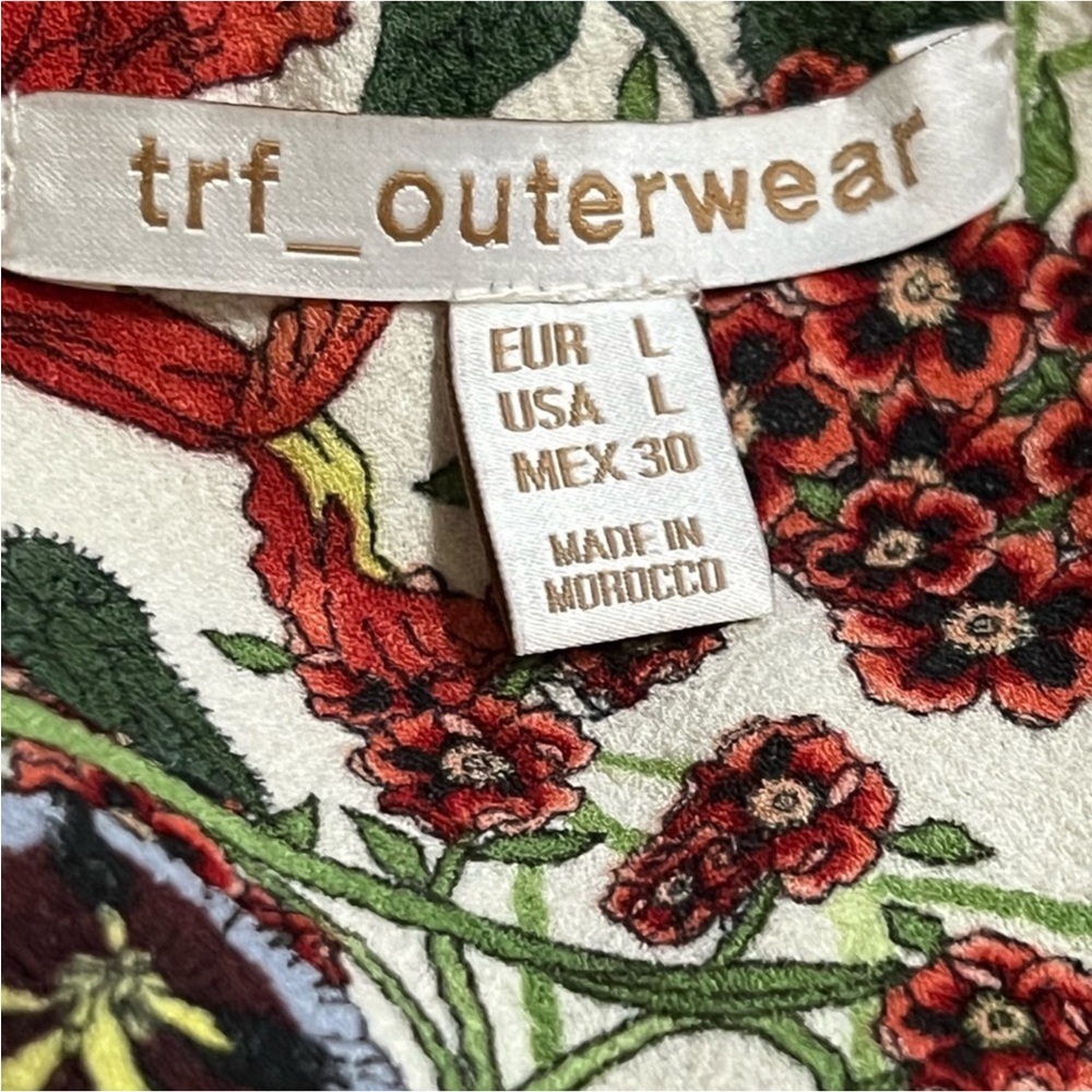 Zara Floral Women’s Bomber Jacket - Picture 3 of 3